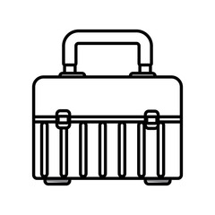 Construction toolbox isolated icon vector illustration graphic design