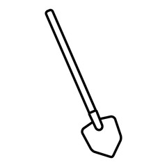 Shovel construction tool icon vector illustration graphic design