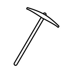 Pick construction tool icon vector illustration graphic design