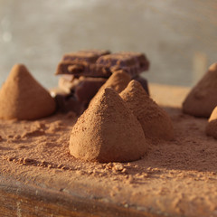 chocolate truffles. chocolate candy and chocolate.