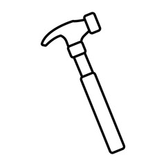 Hammer construction tool icon vector illustration graphic design