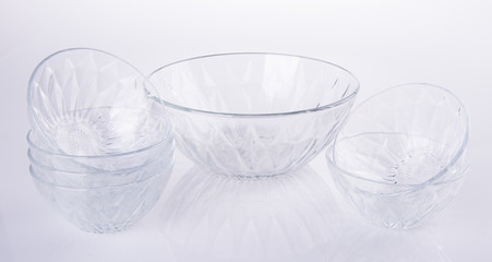Fototapeta na wymiar glass bowl on a background