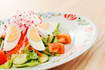 salad with vegetables