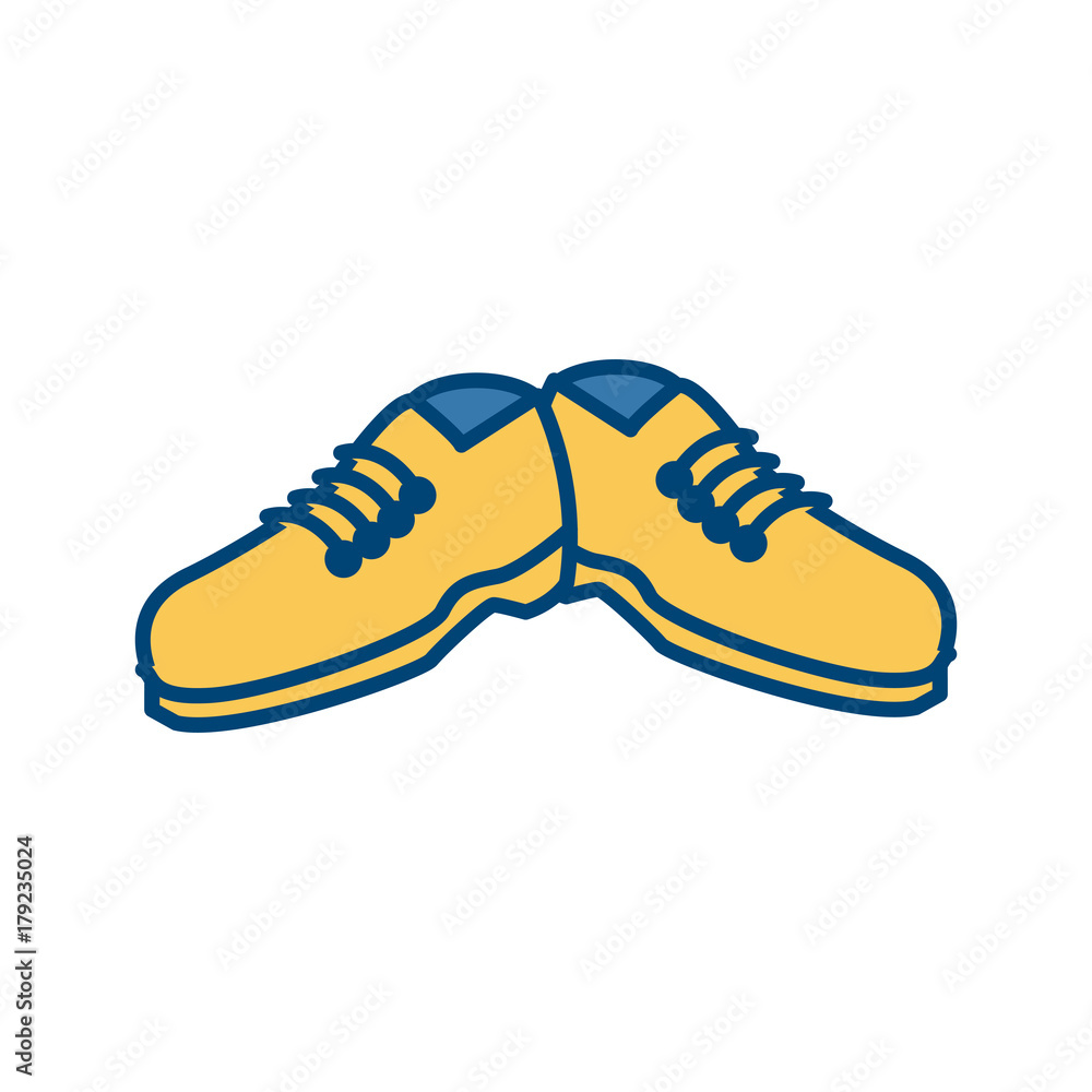 Canvas Prints Male shoes footwear icon vector illustration graphic design