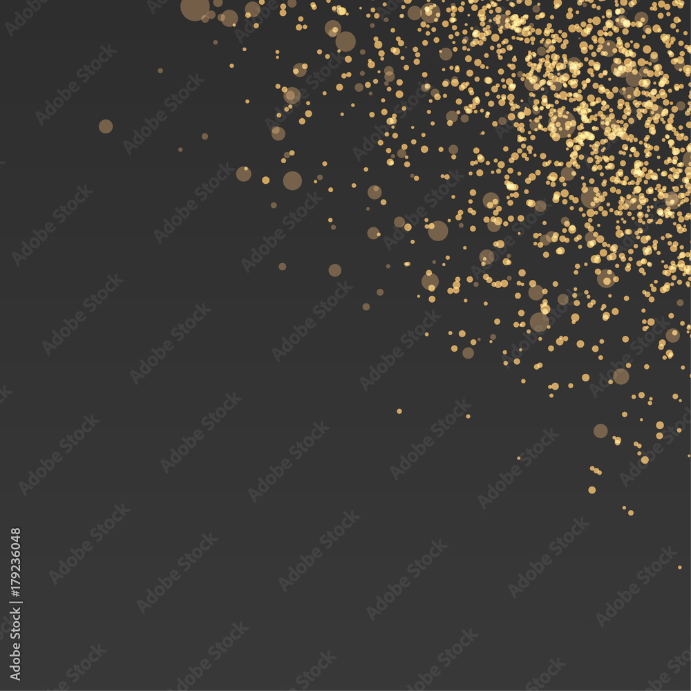 Canvas Prints abstract card banner with golden dust particle pattern