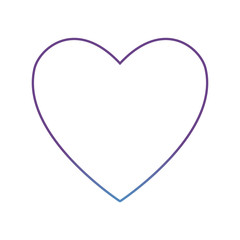 heart icon over white background vector illustration