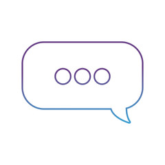 speech bubble icon over white background vector illustration