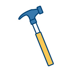 Hammer construction tool icon vector illustration graphic design
