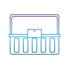 tool box icon over white background vector illustration