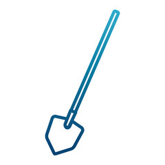Shovel construction tool icon vector illustration graphic design