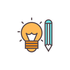 Copy writing icon vector office illustration