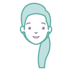 beautiful woman head avatar character