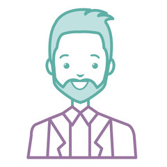 elegant businessman avatar character