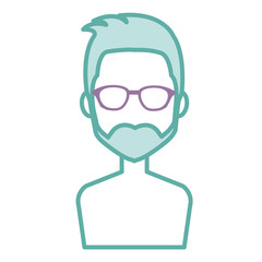 young man shirtless avatar character