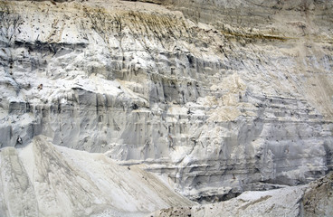 the texture of the footprints in the sand