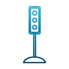 Semaphore traffic lights icon vector illustration graphic design