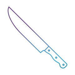 knife icon over white background vector illustration
