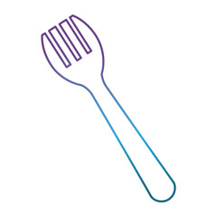 fork icon over white background vector illustration