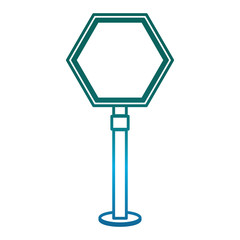 road sign icon over white background vector illustration