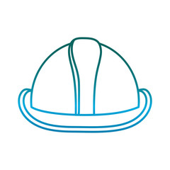 safety helmet icon over white background vector illustration