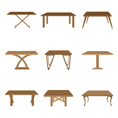 Set of table icons