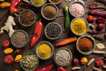 Obraz na płótnie Canvas Colorful spices 