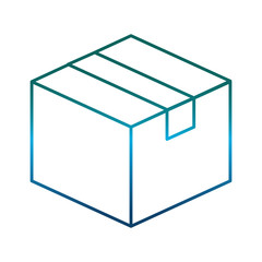 carton box icon over white background vector illustration