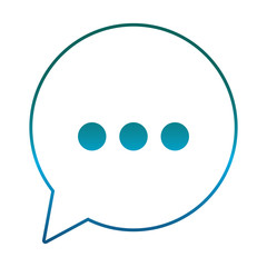 speech bubble icon over white background vector illustration