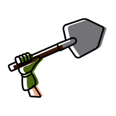 Worker glove isolated icon vector illustration graphic design