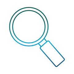 magnifying glass icon over white background vector illustration