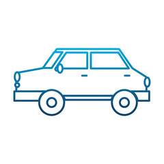 car icon over white background vector illustration