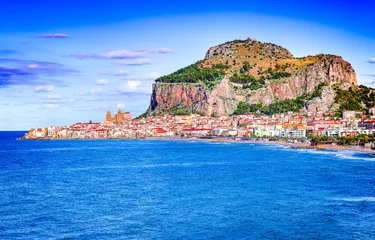 Foto op Plexiglas Cefalu, Ligurian Sea, Italy, Sicily © ecstk22