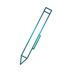 mechanical pencil icon over white background vector illustration