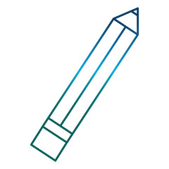 pencil utensil icon over white background vector illustration