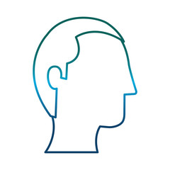 avatar man icon over white background vector illustration