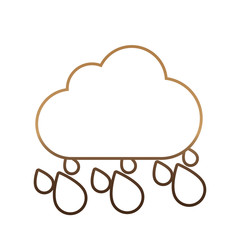 cloud icon over white background vector illustration