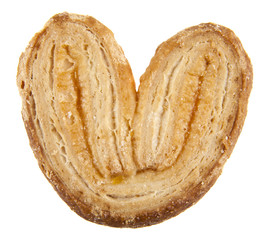 biscuits ears isolated on white background close-up