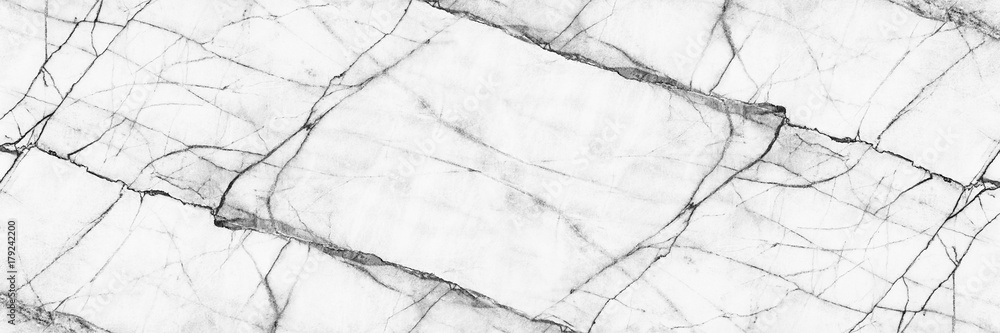 Poster horizontal elegant white marble texture for pattern and background