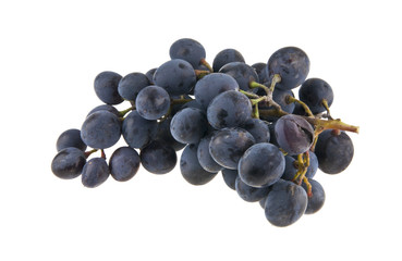 bunch of grapes isolated on white background closeup