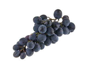 bunch of grapes isolated on white background closeup