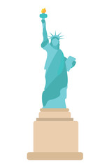 Isolated State of Liberty icon