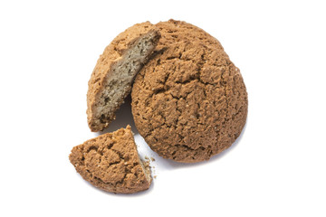 sweet friable baked oatmeal cookies from above