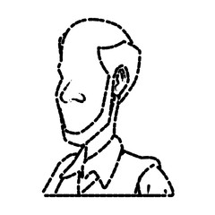 Adult man cartoon icon vector illustration graphic design