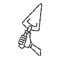 Construction spatula tool icon vector illustration graphic design