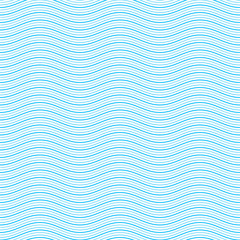 Blue wave seamless pattern