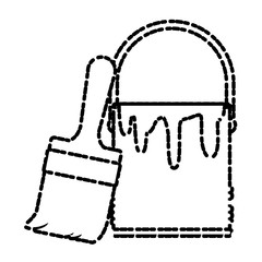 Paint bucket isolated icon vector illustration graphic design