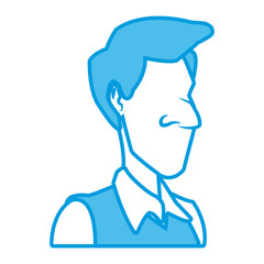 Adult man cartoon icon vector illustration graphic design