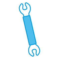 Wrench construction tool icon vector illustration graphic design