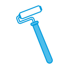 Rolling paint brush icon vector illustration graphic design