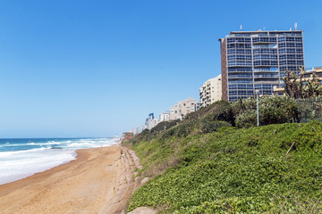 Coastal Landscape Beach and Sea at Umhlanga South Africa